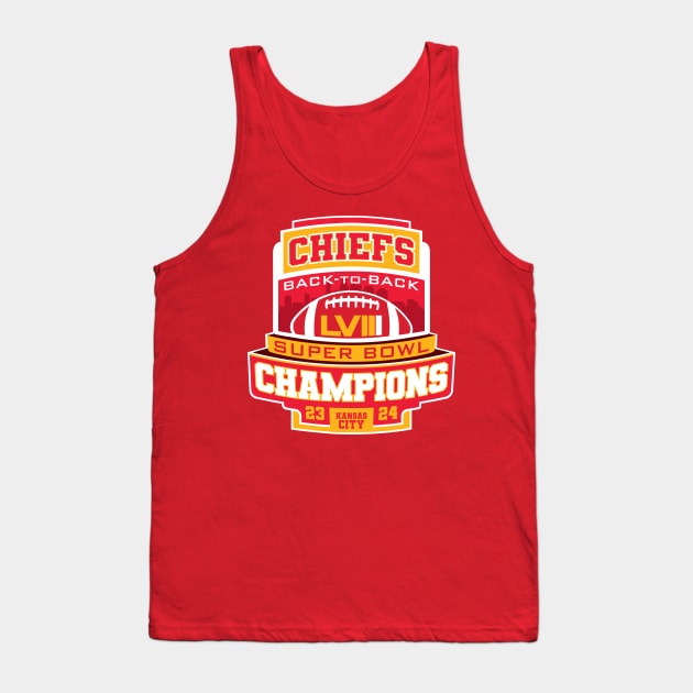 Chiefs B2B Super Bowl Champions Tank Top by Nagorniak